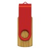 4GB Bamboo USB Drives Red